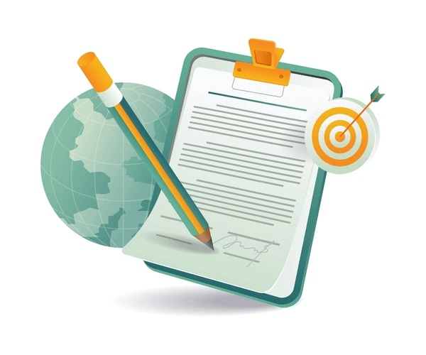 clipboard-pencil-globe-illustration-600nw-2499603545